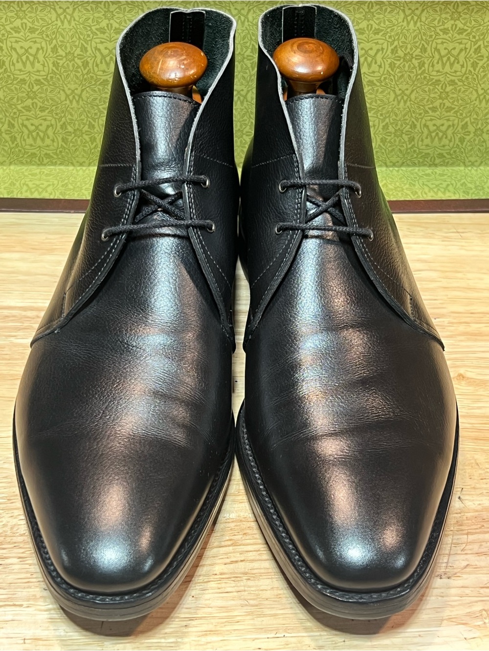 John Lobb “Romsey II” Men’s Pebble Grain Calfskin Leather Boots US Sz9D EUC 🇬🇧